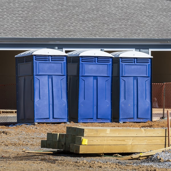 what is the maximum capacity for a single portable restroom in Machipongo